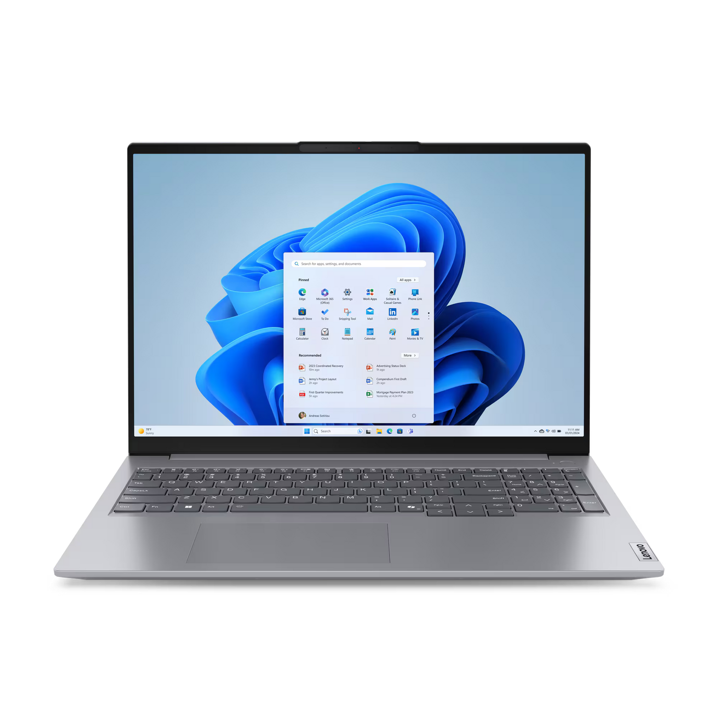 Lenovo ThinkBook 16 G7 ARP Arctic Grey – R7 7735HS, 16GB, 512GB NVMe, 16″