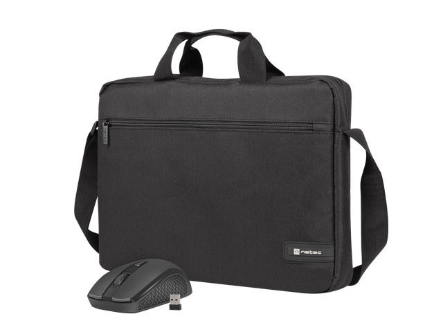 Natec Notebook Bag Walaroo 2 NTO2051 15.6" w/Wireless Mouse Black