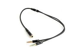 Cablexpert Stereo Plug 3.5mm 4pin to Doble Stereo Sockets