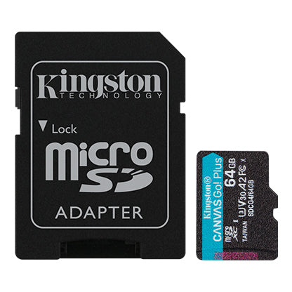 Kingston Micro SD Card 64GB 200MB/s U3 A2 V30 cl10