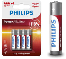 Philips Batteries AAA Alkaline 4 pack