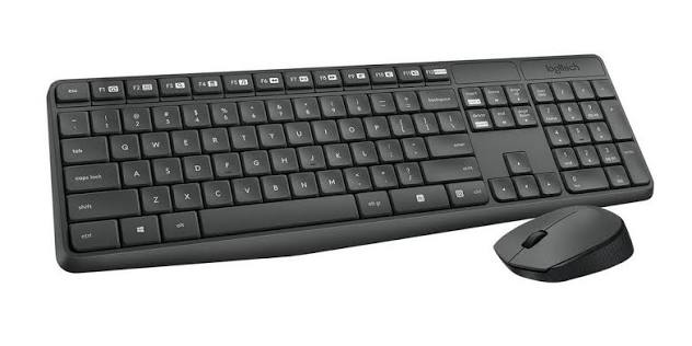 Logitech Keyboard MK235 Wireless Grey