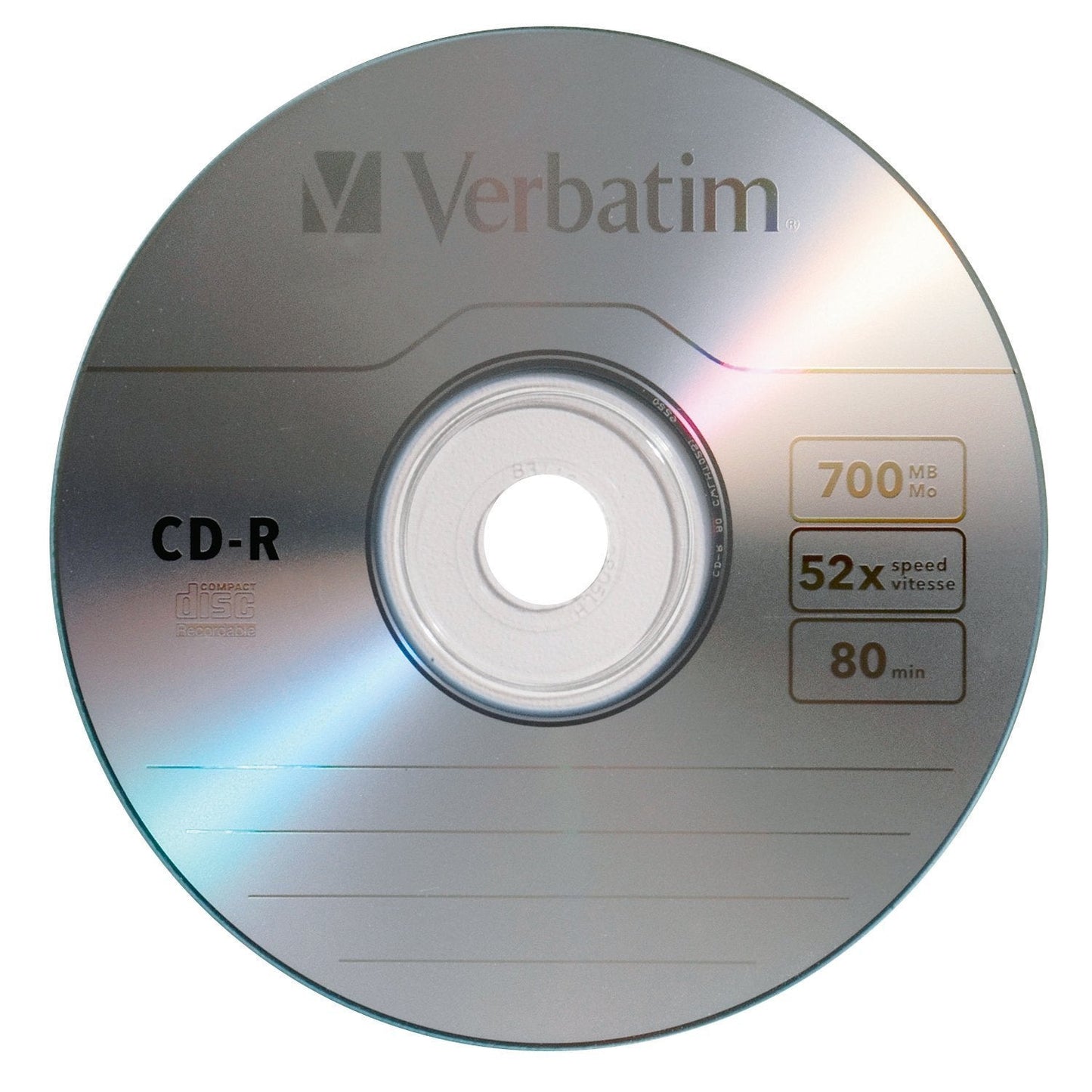 CD-R Verbatim 700MB 52x50 Inkjet P