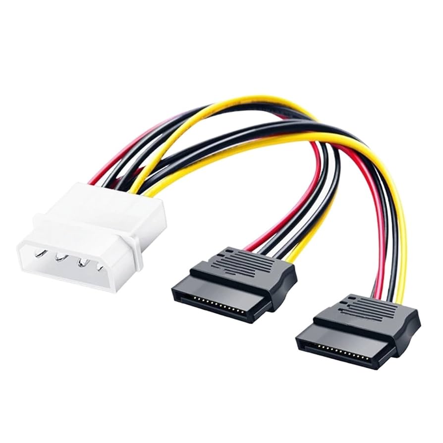 Cable Power 4pin HDD to 2*SATA