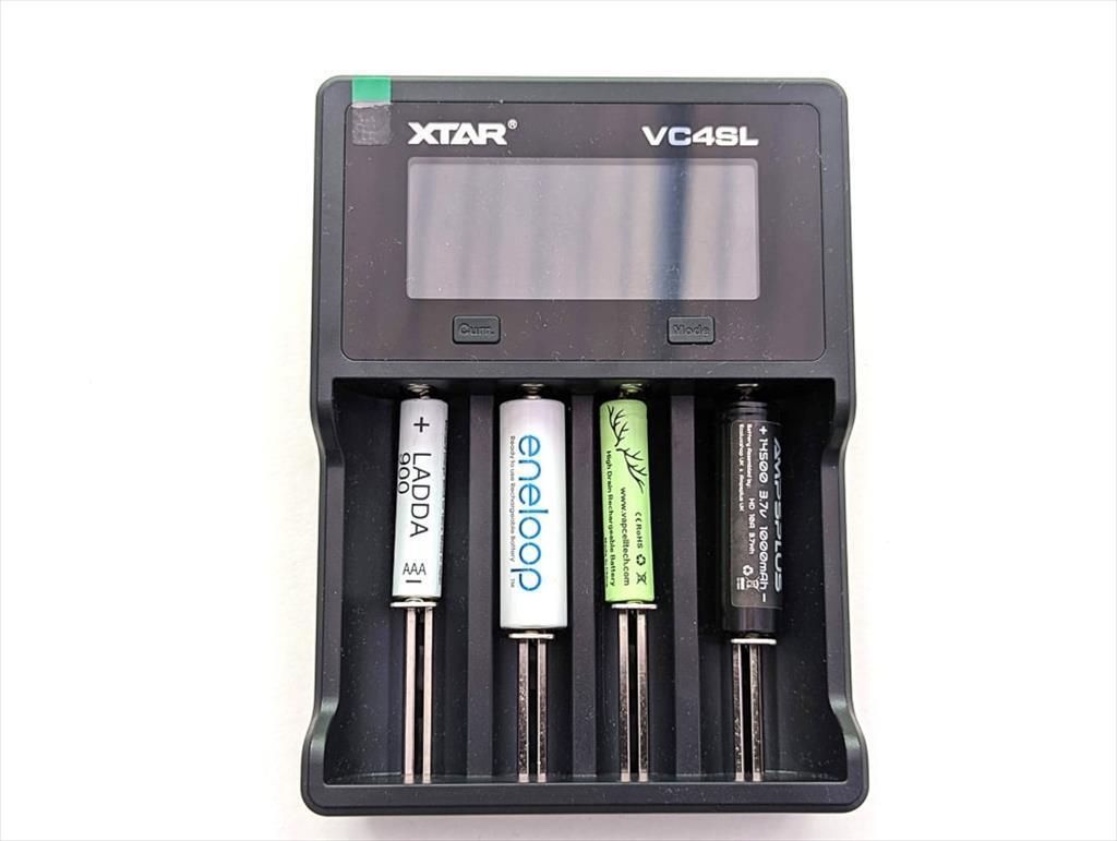 USB Charger XTAR VC4SL 4xAA, AAA, CR123, LCD Display, Type-C
