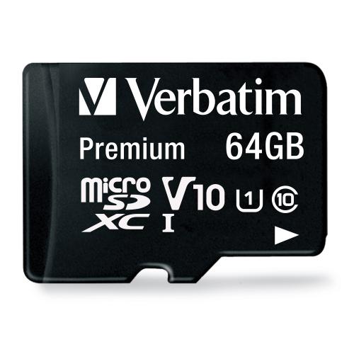 Verbatim Micro SD Card 64GB Verbatim Class 10