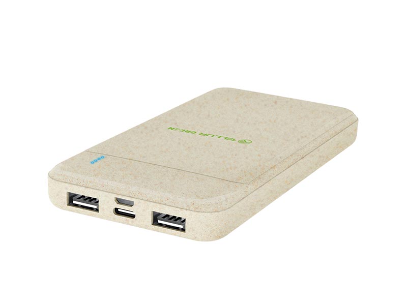 Power Bank Tellur Green PD103 10000mAh PD180 Dual USB + Type-C +Micro USB