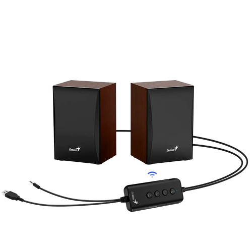 Genius Speaker SP-HF380 Wooden Brown  Bluetooth