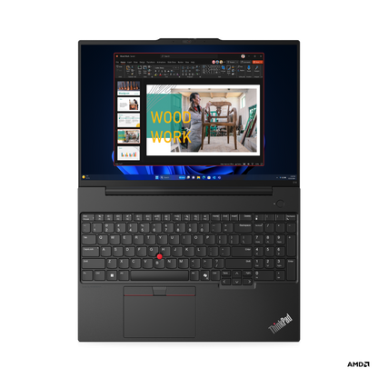 Lenovo ThinkPad E16 Gen 2 Black – R5 7535HS, 16GB, 512GB NVMe, 16″