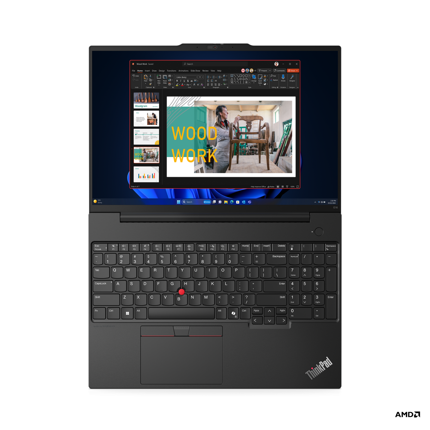 Lenovo ThinkPad E16 Gen 2 Black – R7 7735HS, 16GB, 512GB NVMe, 16″