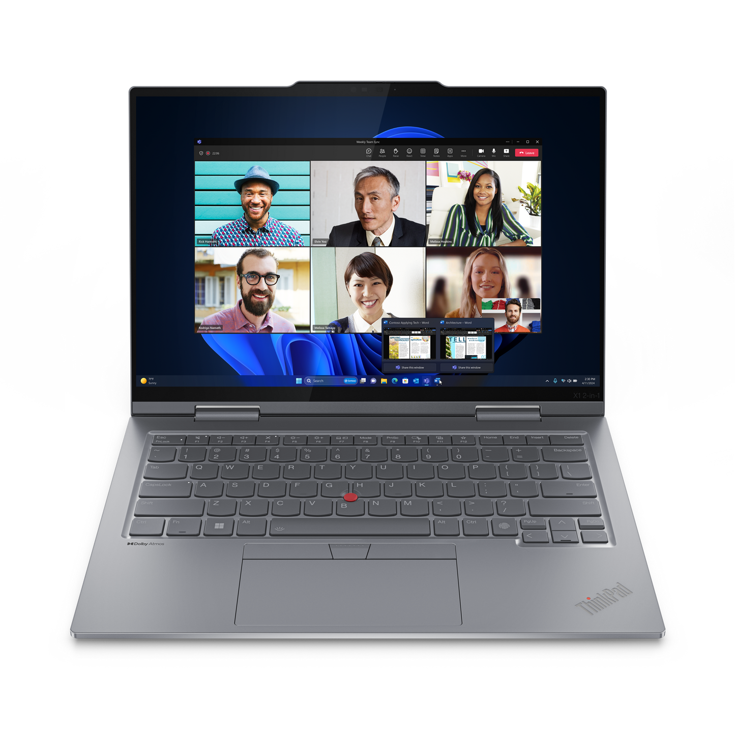 Lenovo ThinkPad X1 2-in-1 Gen 9 Grey – Ultra 7 155U, 32GB, 1TB SSD, 14″