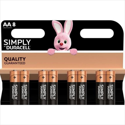 Batteries Duracell 8xAA 1.5V Basic Alkaline