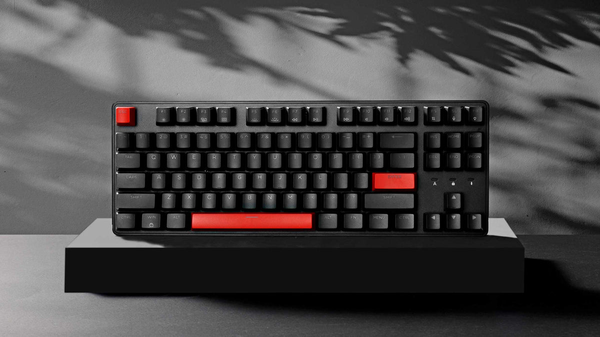 Keychron Keyboard Lemokey x1 TKL QMK/VIA Mechanical Browen Swich - Black