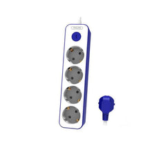 Philips Power Cube 1.5m 4 sockets White/Blue